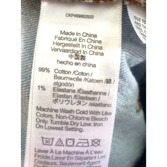 Madewell The Perfect Vintsge Jeans Womens Size 33  Blue Straight Fit Dist… - Picture 7 of 9